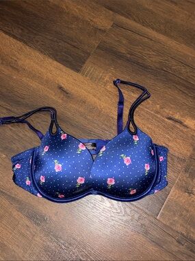 VICTORIA’S SECRET SEXY LITTLE THINGS PUSH UP PLUNGE BRA SZ 36C FLORAL